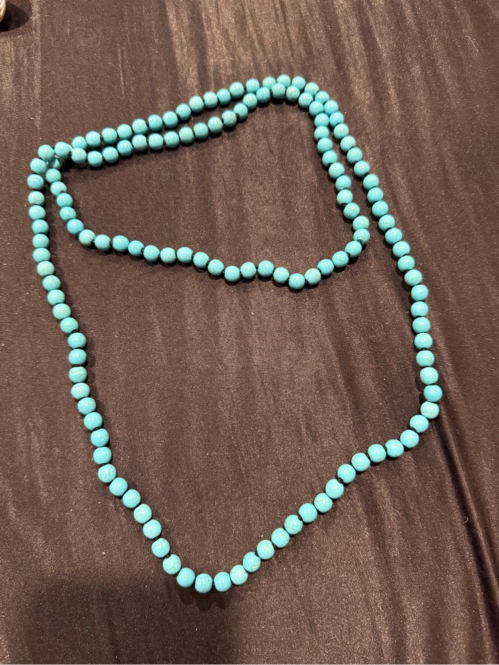 Faux Turquoise Beaded Necklace - Women Jewelry